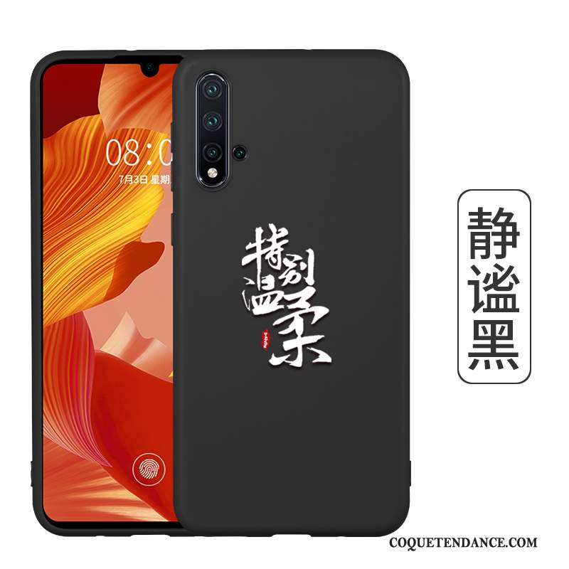 Honor 20 Coque Rouge Personnalisé Délavé En Daim Protection Très Mince