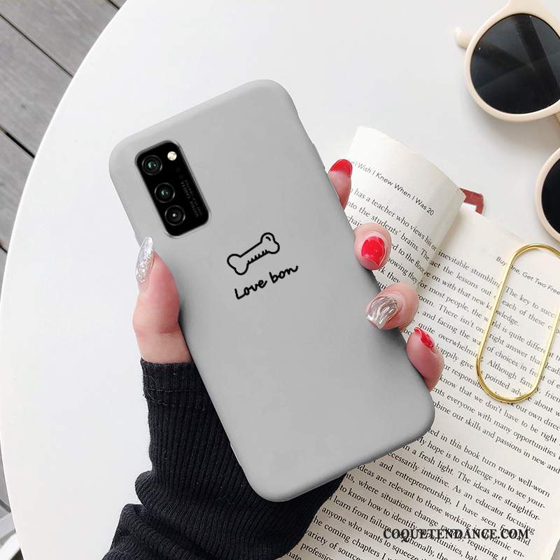 Honor 30 Pro Coque Chat Protection Étui Bleu Simple