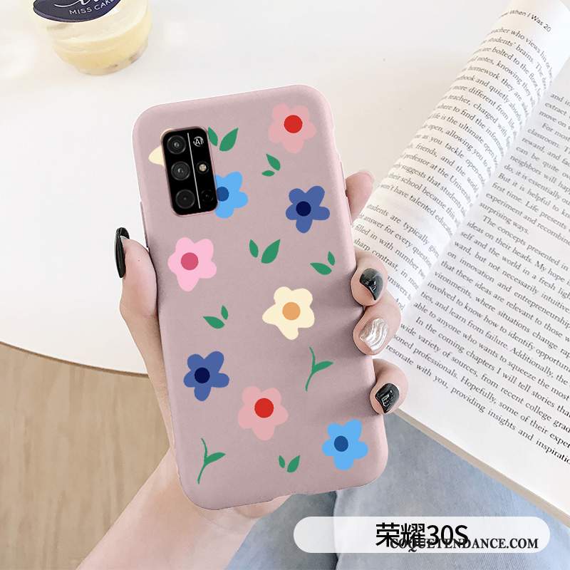 Honor 30s Coque Silicone Rose Petit Nouveau Protection