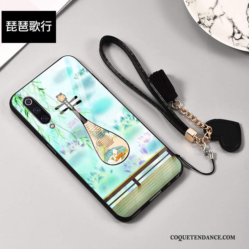 Honor 9x Pro Coque Vert Style Chinois Étui Verre Incassable