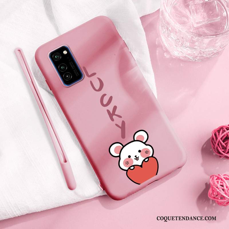 Honor View30 Coque Amoureux Silicone Nouveau Net Rouge