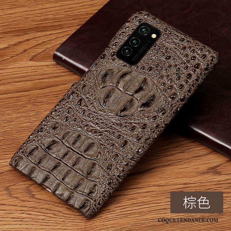 Honor View30 Coque Crocodile Modèle Personnalisé Luxe Marque De Tendance Protection