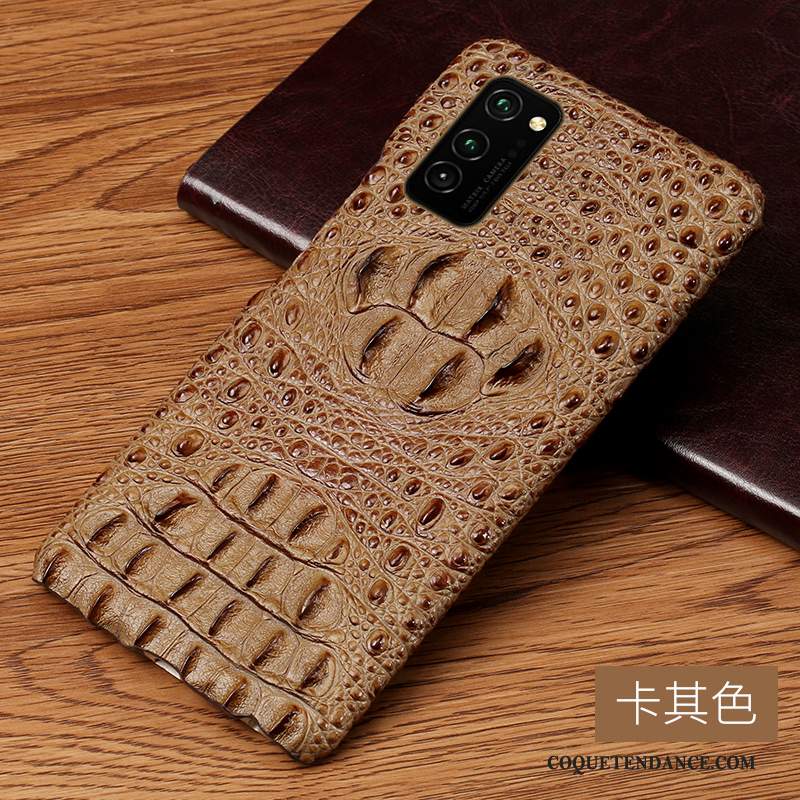 Honor View30 Coque Crocodile Modèle Personnalisé Luxe Marque De Tendance Protection