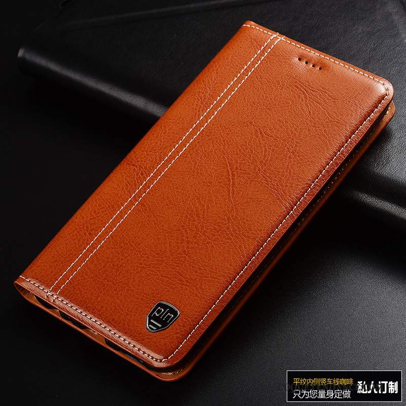 Honor View30 Coque Cuir Véritable Classique Protection De Téléphone Étui