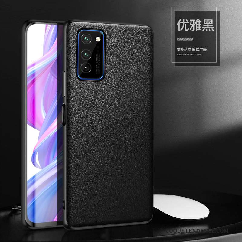 Honor View30 Coque Personnalité Noir Luxe Protection