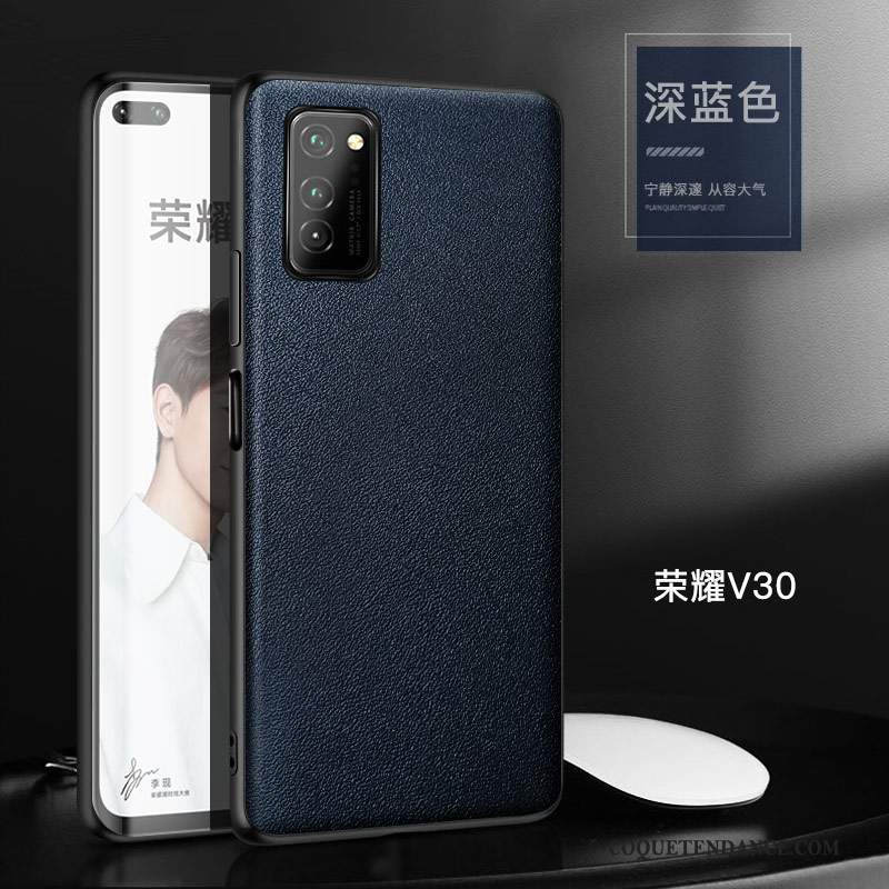 Honor View30 Coque Personnalité Noir Luxe Protection