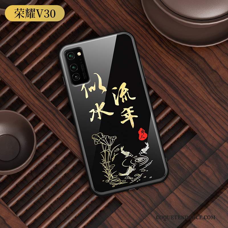 Honor View30 Coque Étui Style Chinois Créatif Lumineuses Personnalité