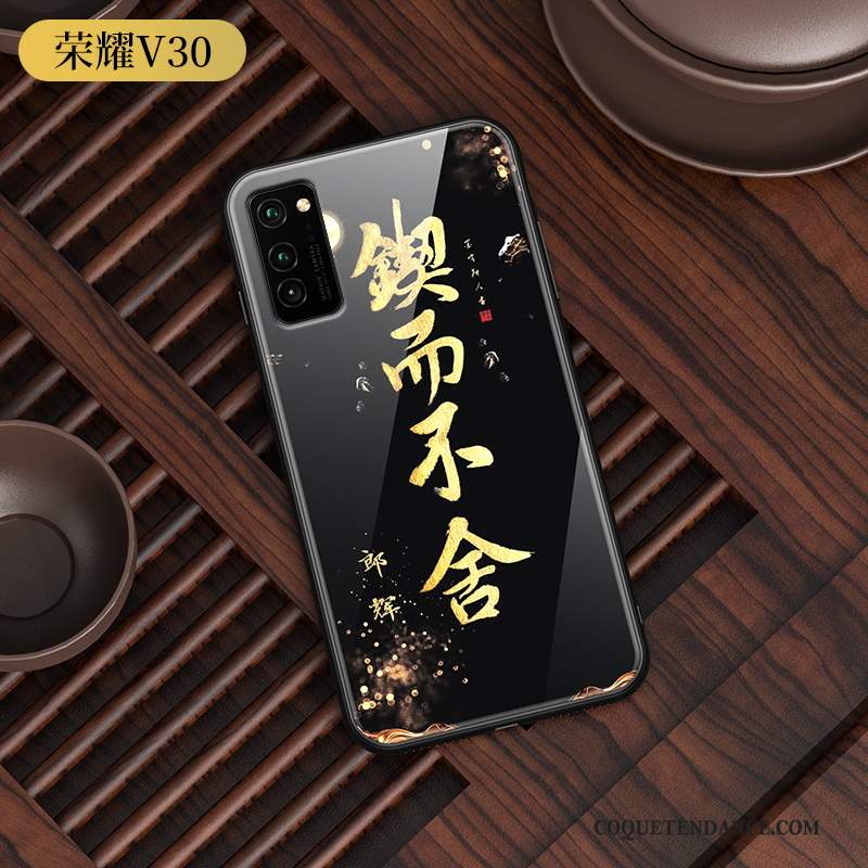 Honor View30 Coque Étui Style Chinois Créatif Lumineuses Personnalité