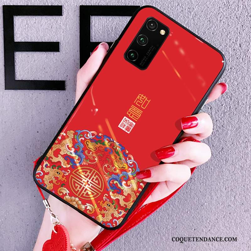 Honor View30 Pro Coque Amoureux Bleu Incassable Silicone Étui