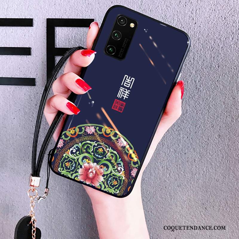 Honor View30 Pro Coque Amoureux Bleu Incassable Silicone Étui