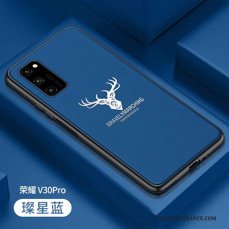 Honor View30 Pro Coque Créatif Orange Cuir Personnalité