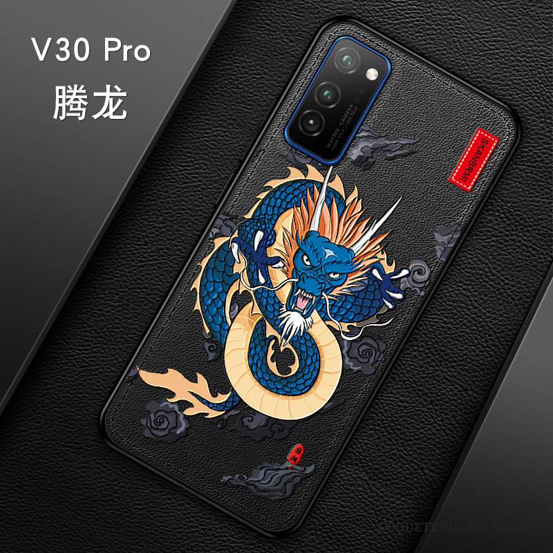 Honor View30 Pro Coque Incassable Gaufrage Personnalité Vintage Protection