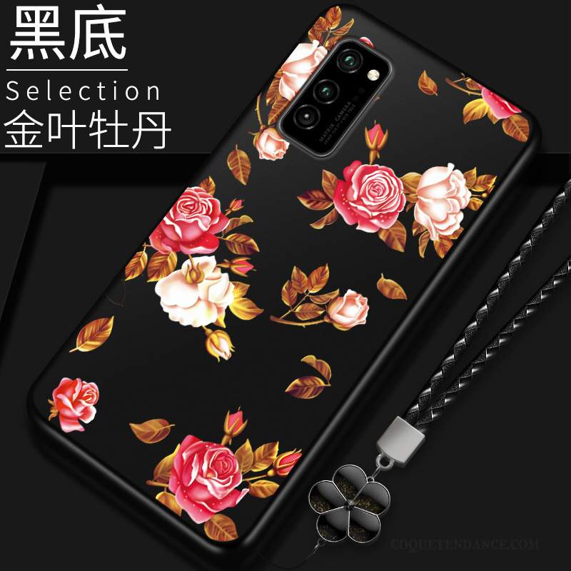 Honor View30 Pro Coque Rouge Dessin Animé Tempérer Incassable De Téléphone