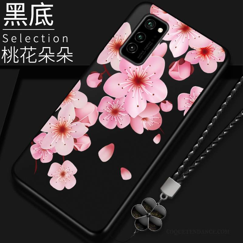 Honor View30 Pro Coque Rouge Dessin Animé Tempérer Incassable De Téléphone