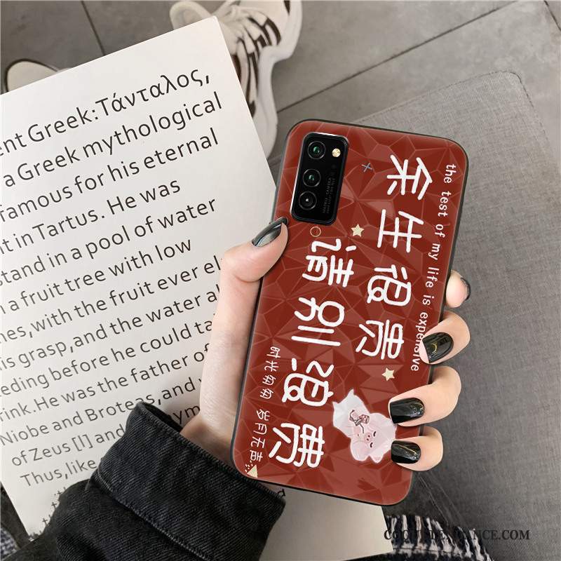 Honor View30 Pro Coque Tendance Net Rouge Amoureux Personnalité