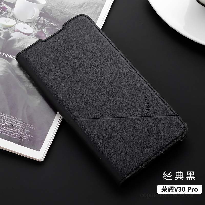 Honor View30 Pro Coque Tout Compris Étui En Cuir De Téléphone Protection Incassable