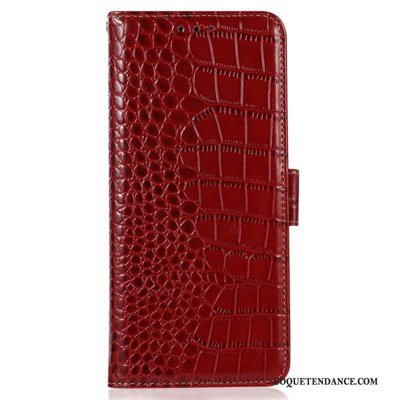 Housse Huawei Mate 50 Pro Style Crocodile RFID