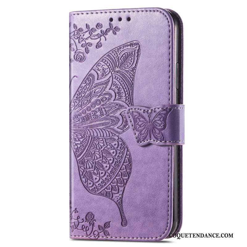 Housse Samsung Galaxy A16 4G / 5G Papillon Baroque
