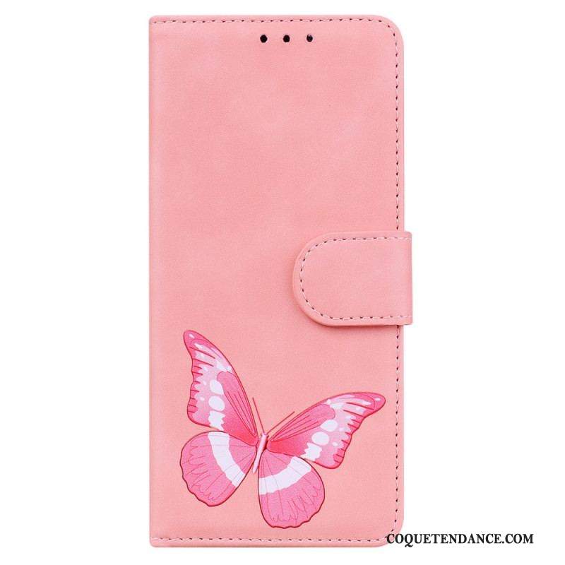 Housse Samsung Galaxy A53 5G Skin-Touch Papillon