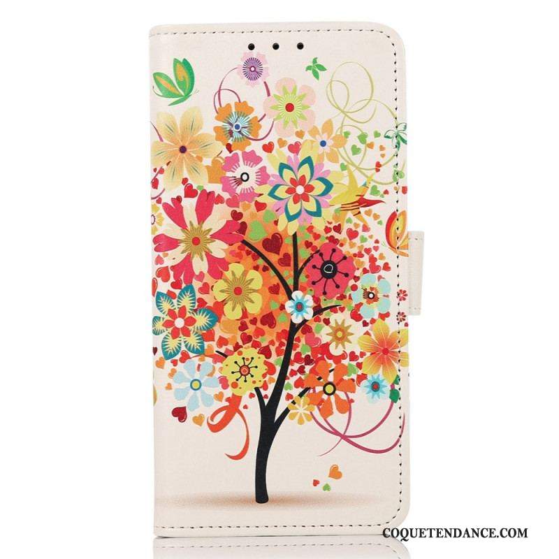 Housse Samsung Galaxy M53 5G Arbre Fleuri