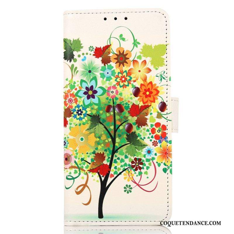 Housse Samsung Galaxy M53 5G Arbre Fleuri