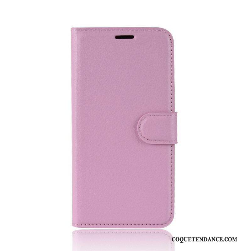 Housse Samsung Galaxy S20 FE Simili Cuir Litchi Classique