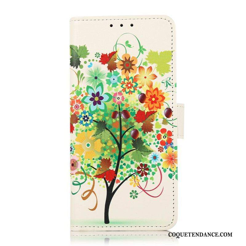 Housse Samsung Galaxy S21 FE Arbre Fleuri