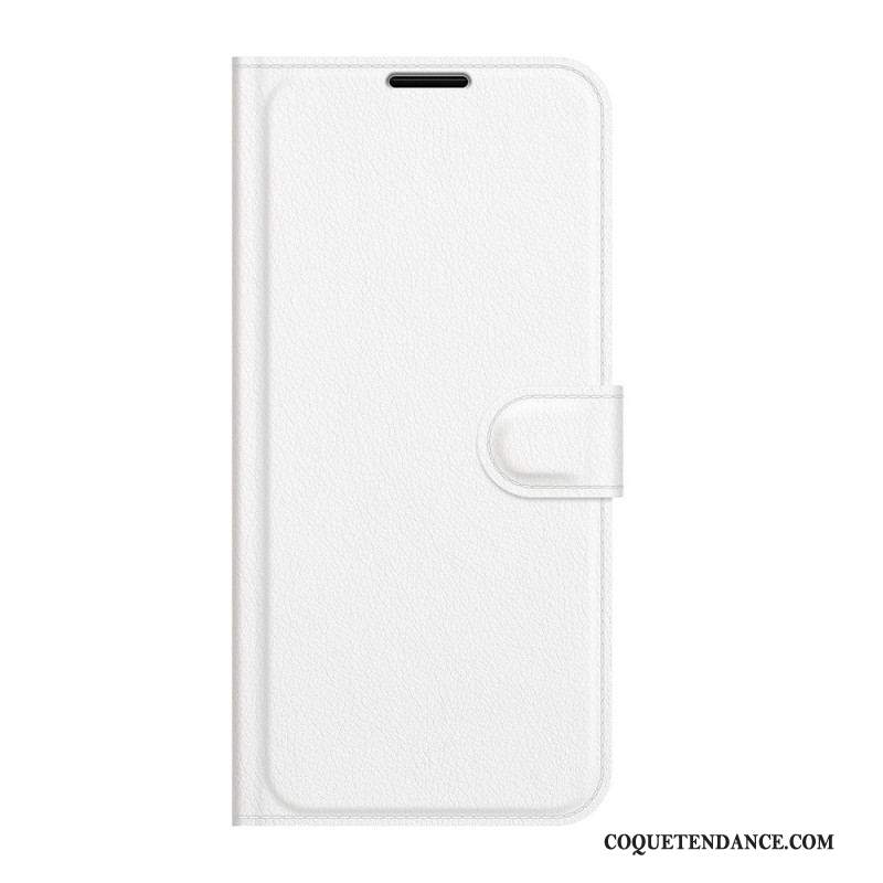 Housse Samsung Galaxy S22 5G Effet Cuir Litchi Classique