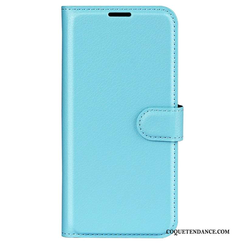 Housse Samsung Galaxy S24 Plus 5G Simili Cuir Litchi Classique