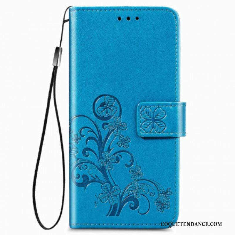 Housse Samsung Galaxy Z Fold 3 5G Fleurs Design avec Lanière