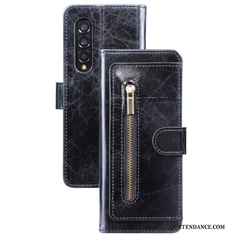 Housse Samsung Galaxy Z Fold 4 Simili Cuir Multi-poches