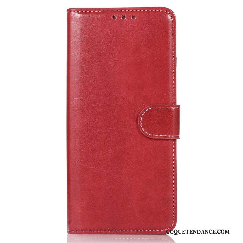 Housse Sony Xperia 1 IV Style Cuir Coutures Apparentes