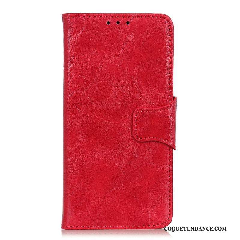 Housse Xiaomi Redmi Note 11 Pro / Note 11 Pro 5G Cuir Fendu Fermoir Réversible