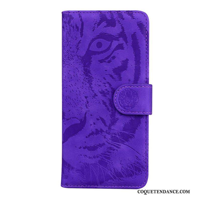 Housse iPhone 13 Mini Empreinte Face de Tigre