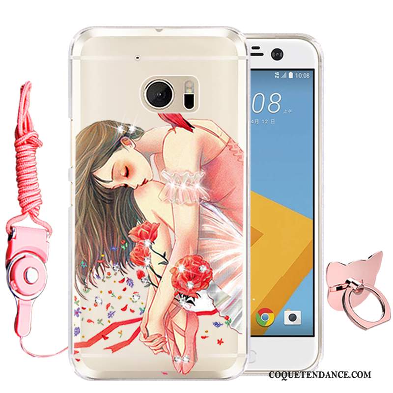 Htc 10 Coque Dessin Animé Étui Rose Protection