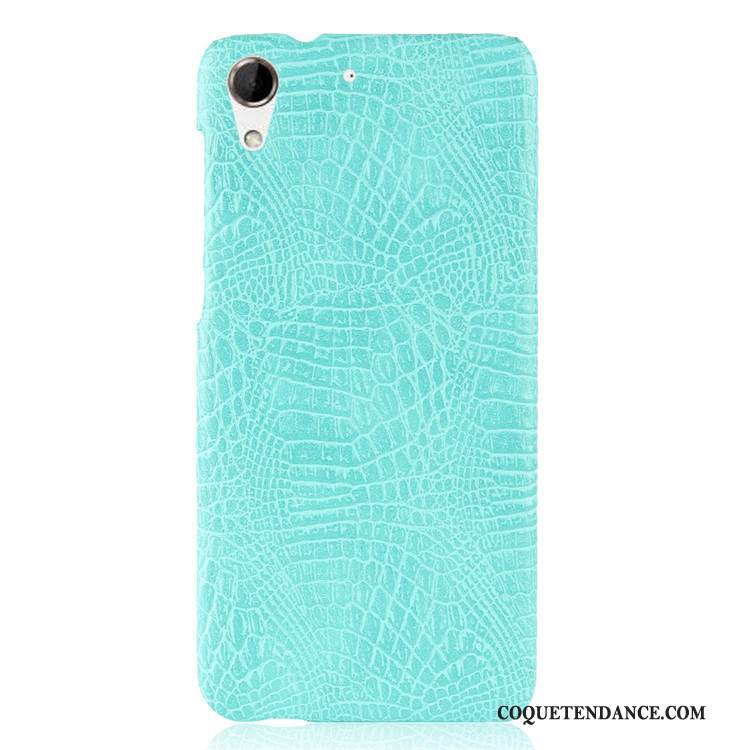 Htc Desire 728 Coque Bleu De Téléphone Difficile Crocodile Modèle Vintage