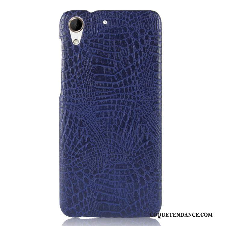 Htc Desire 728 Coque Bleu De Téléphone Difficile Crocodile Modèle Vintage