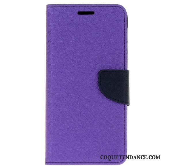 Htc Desire 728 Coque Bleu Étui En Cuir Portefeuille Support Protection