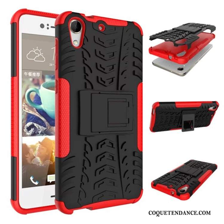 Htc Desire 728 Coque Coloré Étui Protection Rouge