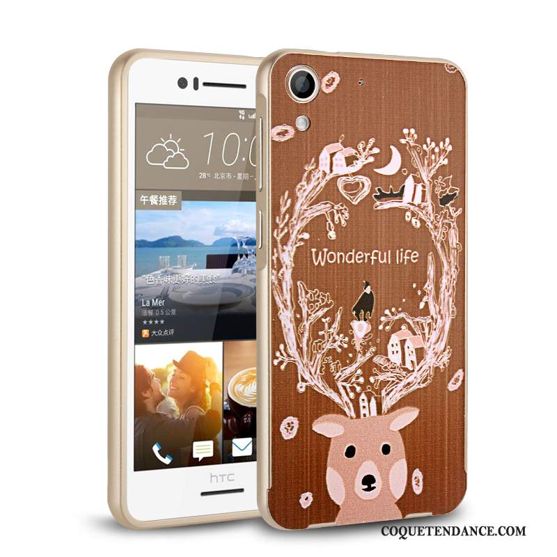 Htc Desire 728 Coque Or Mince Border Tendance