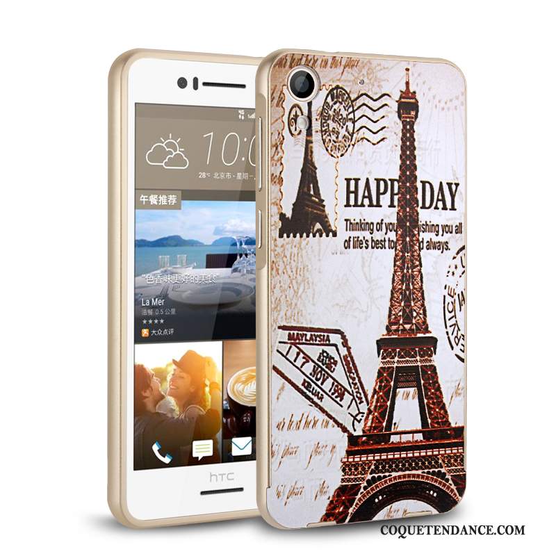 Htc Desire 728 Coque Or Mince Border Tendance