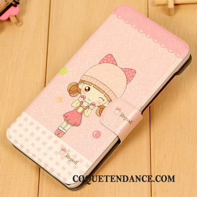 Htc Desire 728 Coque Portefeuille Protection Étui En Cuir Rose Support