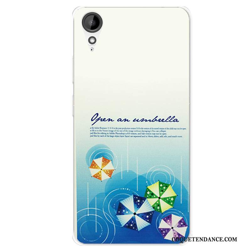 Htc Desire 825 Coque Dessin Animé Blanc Tout Compris Fluide Doux Incassable