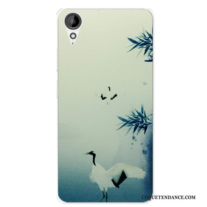 Htc Desire 825 Coque Silicone Blanc Style Chinois Protection De Téléphone