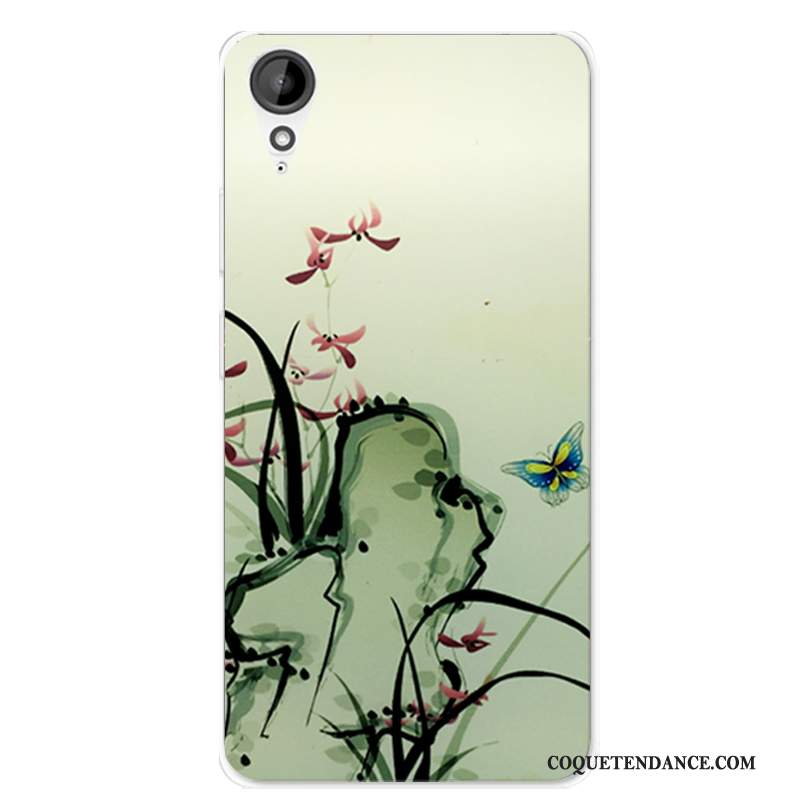 Htc Desire 825 Coque Silicone Blanc Style Chinois Protection De Téléphone