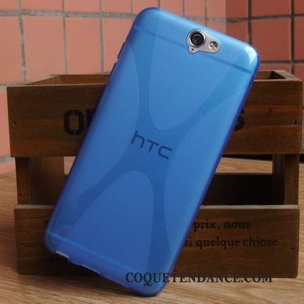 Htc One A9 Coque Fluide Doux Silicone Étui Rouge