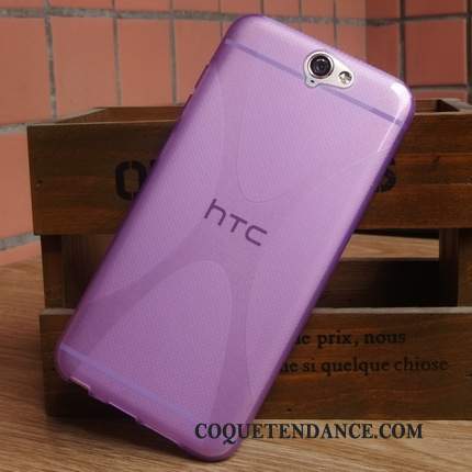 Htc One A9 Coque Fluide Doux Silicone Étui Rouge