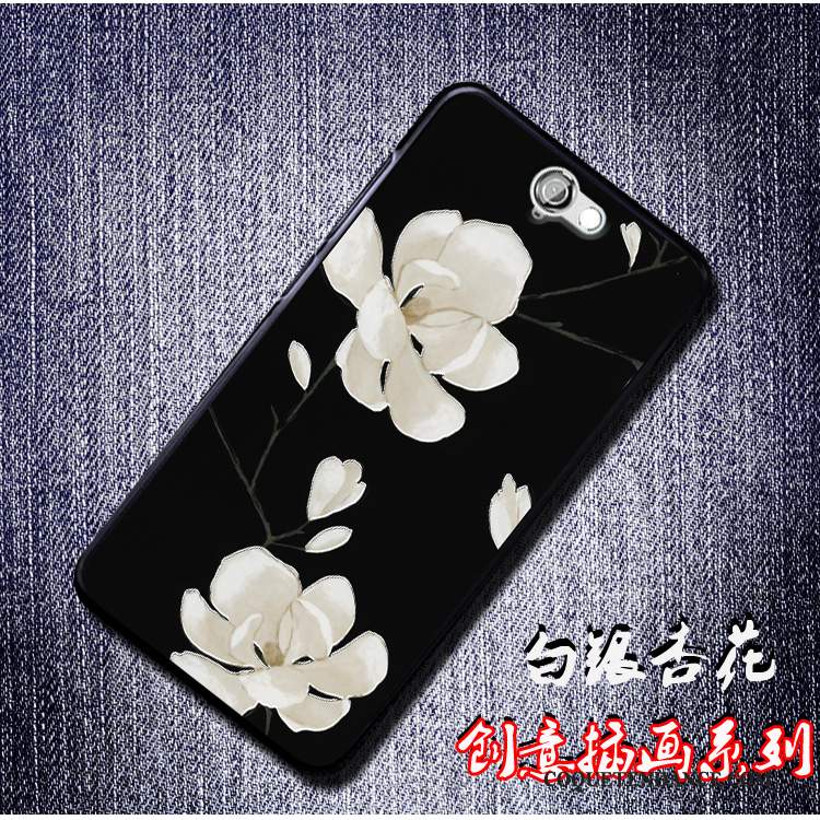 Htc One A9 Coque Noir Fluide Doux Étui Protection De Téléphone