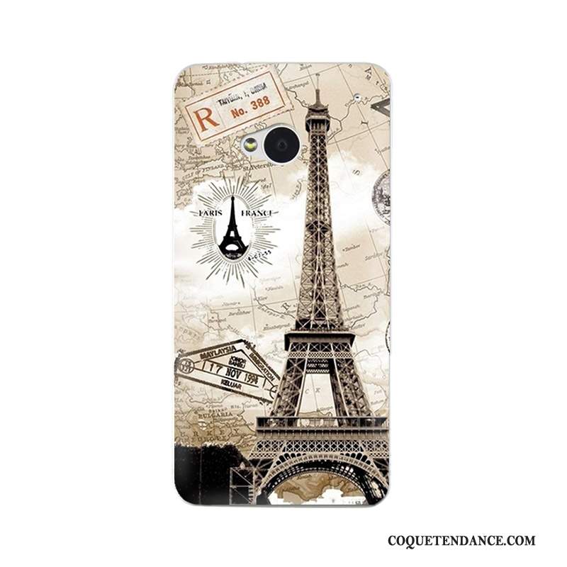 Htc One M7 Coque Blanc De Téléphone Personnalisé Étui Très Mince