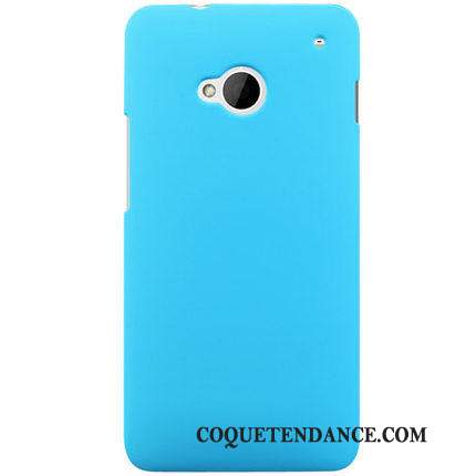 Htc One M7 Coque Noir Délavé En Daim De Téléphone Difficile Couleur